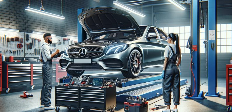 Услуги по ремонту и обслуживанию автомобилей Mercedes-Benz